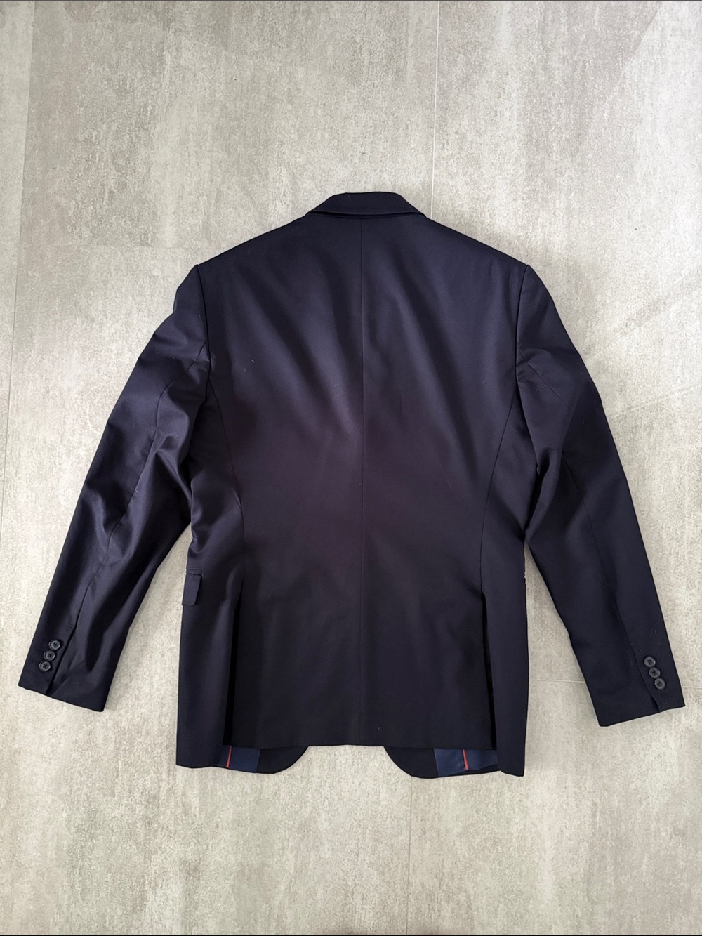 Zara Man Full Suit Navy Blue Slim Fit Jacket 38R Pants 31 Modern Tailored - Picture 7 of 13